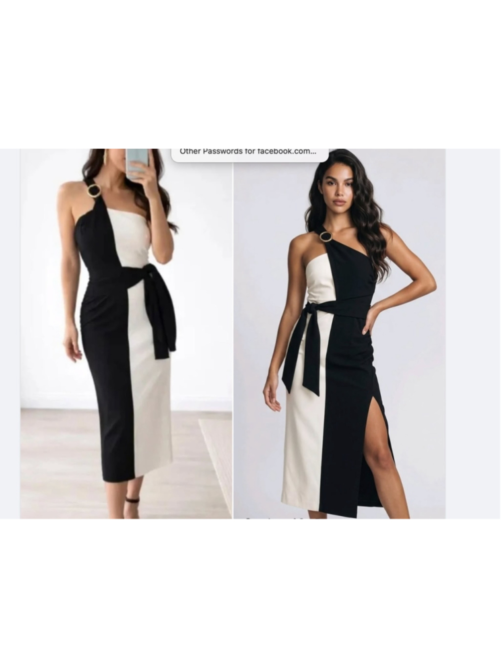 Zara Knotted Combination Midi Dress Size S - Picture 2 of 13